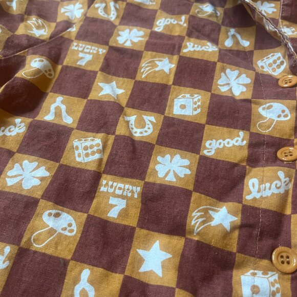 Checkered Big Bud Press button up shirt - Lucky print (M) - Picture 3 of 4